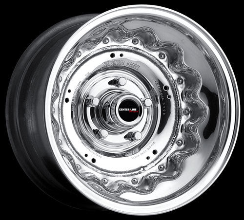 Center Line CE09-5103-545 G2 15" x 10" Wheel - Hi-Polish Mirror Finish 5x4.5" Ford Bolt Circle 3-3/8" Backspace