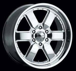 Center Line CE209-2856-555 Tomcat 20' x 8.5" Wheel - Hi-Polish Mirror Finish 5x5.5" Bolt Circle for Early Model Dodge Ford Truck 5" Backspace