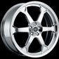 Center Line CE422-7707-539 Rpm Wheel 17" x 7" - Hi-Polish Mirror Finish 5x100mm Bolt Circle 42mm Offset