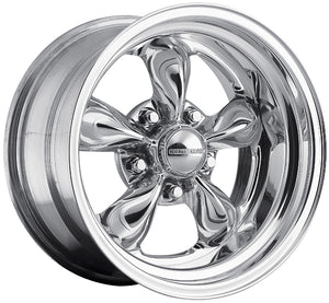 Center Line CE43-5123-545 Classic Rodder 15" x 12" Wheel - Hi Polish 5x4.5" Ford Bolt Circle 4" Backspace