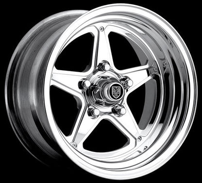 Center Line CE721-5103-545 Qualifier Wheel 15" x 10" - Hi-Polish Mirror Finish 5 x 4.5" Bolt Circle w/ 3-1/2" Backspace