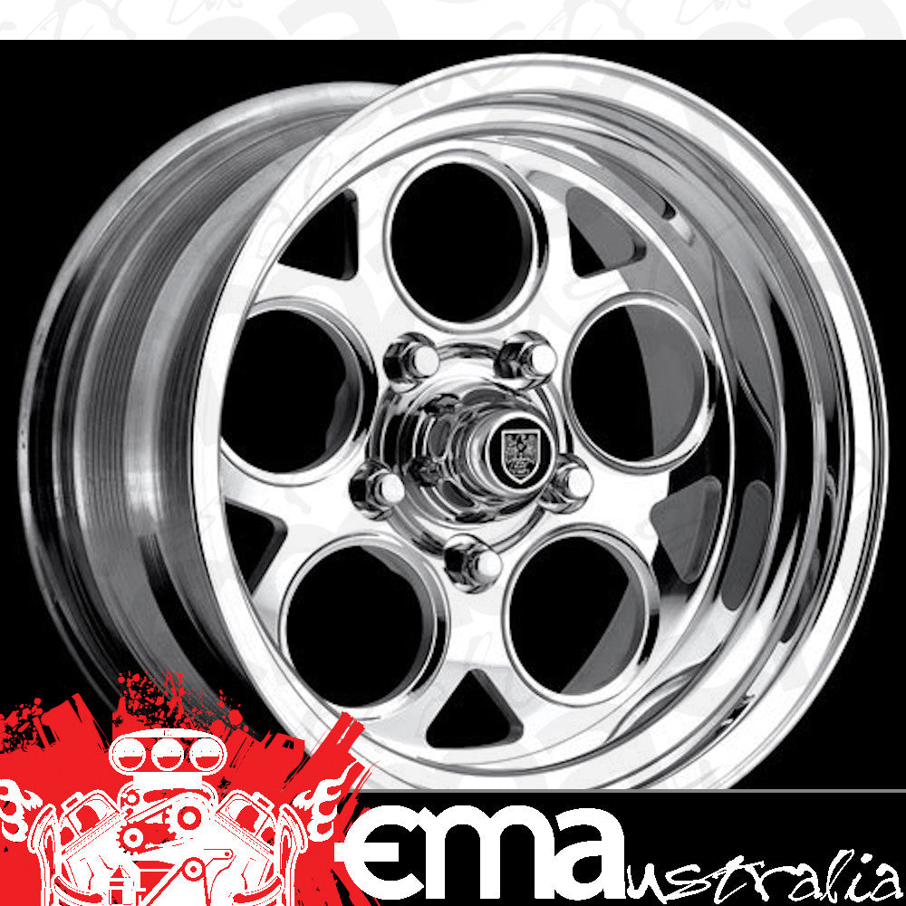 Center Line CE723-5155-547 Rev Wheel 15" x 15" - Hi-Polish Mirror Finish 5x4.75" Chev/Holden HQ Bolt Circle 5" Backspace
