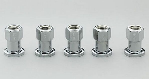 Center Line CEL-5012 3/4" Shank Wheel Nuts Open End 7/16" x 20 Rh Chrome 5 Pack