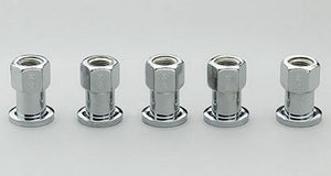 Center Line CEL-5012 3/4" Shank Wheel Nuts Open End 7/16" x 20 Rh Chrome 5 Pack