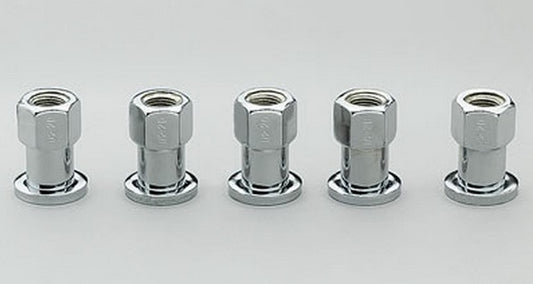 Center Line CEL-5115 Wheel Nuts - Open End 1/2" Shank. Thread Size 12mm x 1.5 Rh. Washers Included. Set Of 5