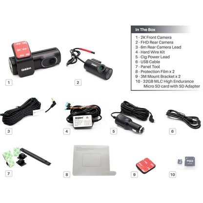 Uniden-DASHVIEW-SR | Uniden Dash Cam 2.5K Front & Rear DASHVIEW SR