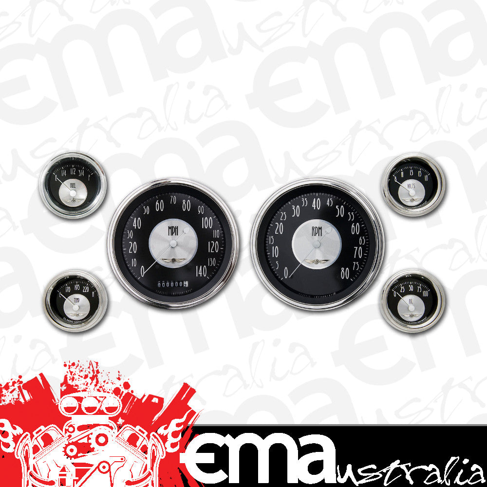 Classic Instruments AT51SLC American Tradition 4 - 5/8" Speedo & Tach, 2-1/8" Fu