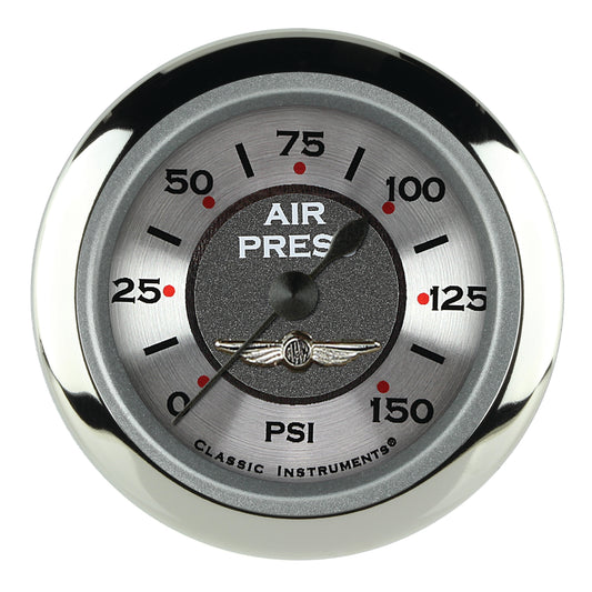 Classic Instruments AW118SRC All American - Air Pressure Gauge Full Sweep 2-1/8"