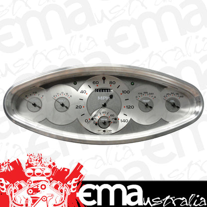 Classic Instruments AW6400 All American - 6 Gauge Oval Cluster fuel240-33 OHM