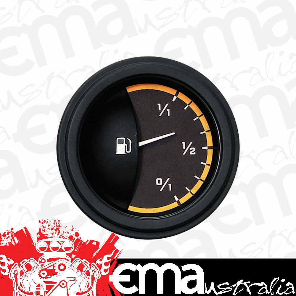 Classic Instruments AX09YBLF Autocross Yellow - Fuel Gauge 240-33 OHM 2-1/8"