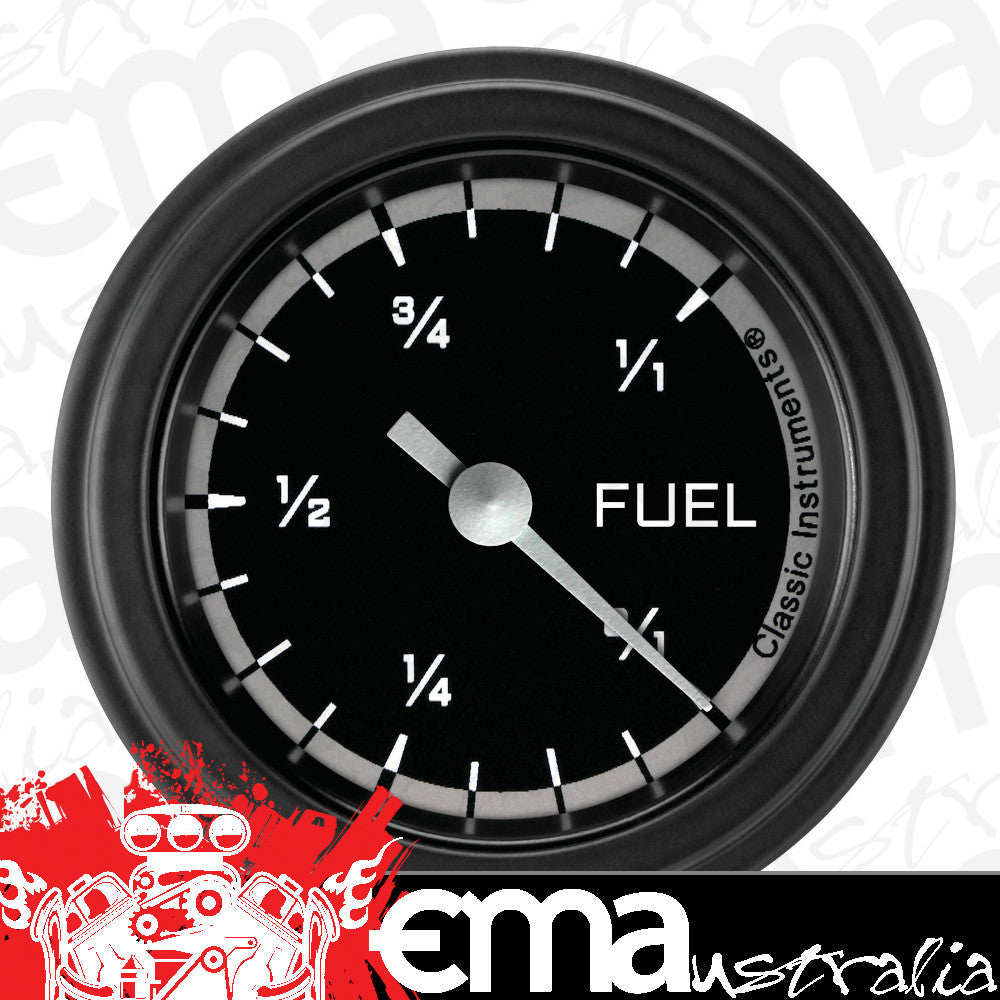 Classic Instruments AX109GBLF Autocross Grey - Programmable Fuel Gauge 2-1/8"