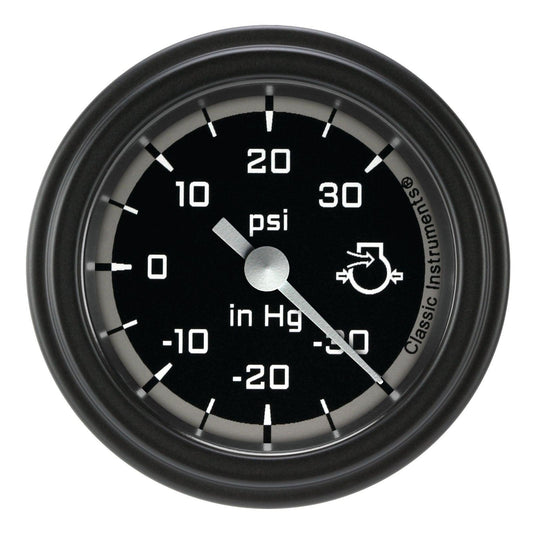 Classic Instruments AX141GBLF Autocross Grey w/ Black Bezel 2-1/8" Full Sweep
