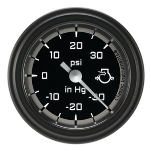 Classic Instruments AX141GBLF Autocross Grey w/ Black Bezel 2-1/8" Full Sweep