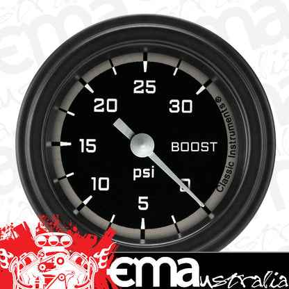 Classic Instruments AX142GBLF Autocross Grey w/ Black Bezel 2-1/8" Full Sweep