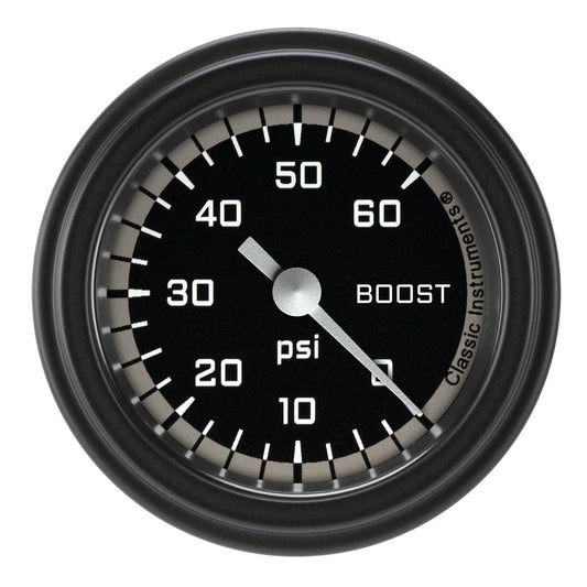Classic Instruments AX143GBLF Autocross Grey w/ Black Bezel 2-1/8" Full Sweep