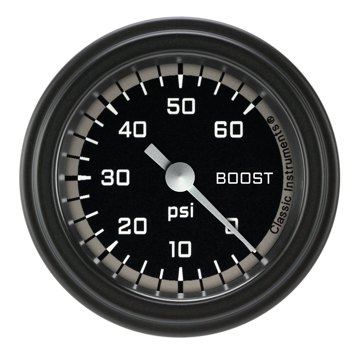 Classic Instruments AX143GBLF Autocross Grey w/ Black Bezel 2-1/8" Full Sweep