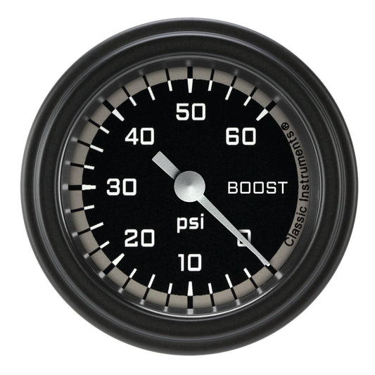 Classic Instruments AX143GBLF Autocross Grey w/ Black Bezel 2-1/8" Full Sweep