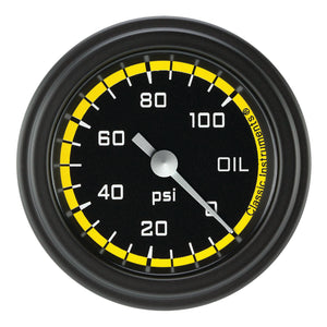 Classic Instruments | AX181YBLF | Autocross Yellow w/ Black Bezel 2-1/8" Full Swe
