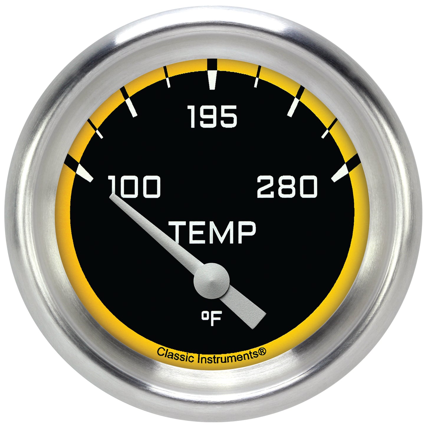 Classic Instruments AX226YAPF Autocross Yellow w/ Aluminum Performance Bezel