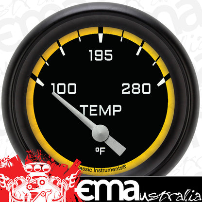 Classic Instruments AX226YBPF Autocross Yellow w/ Black Performance Bezel 2 5