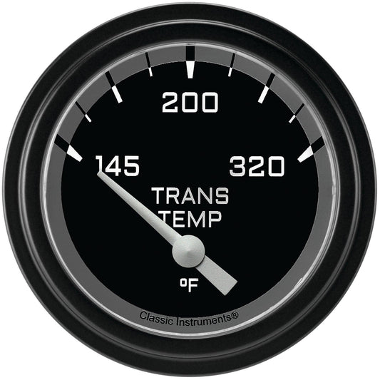 Classic Instruments AX227GBLF Autocross Grey w/ Black Bezel 2 5/8" Trans Temp