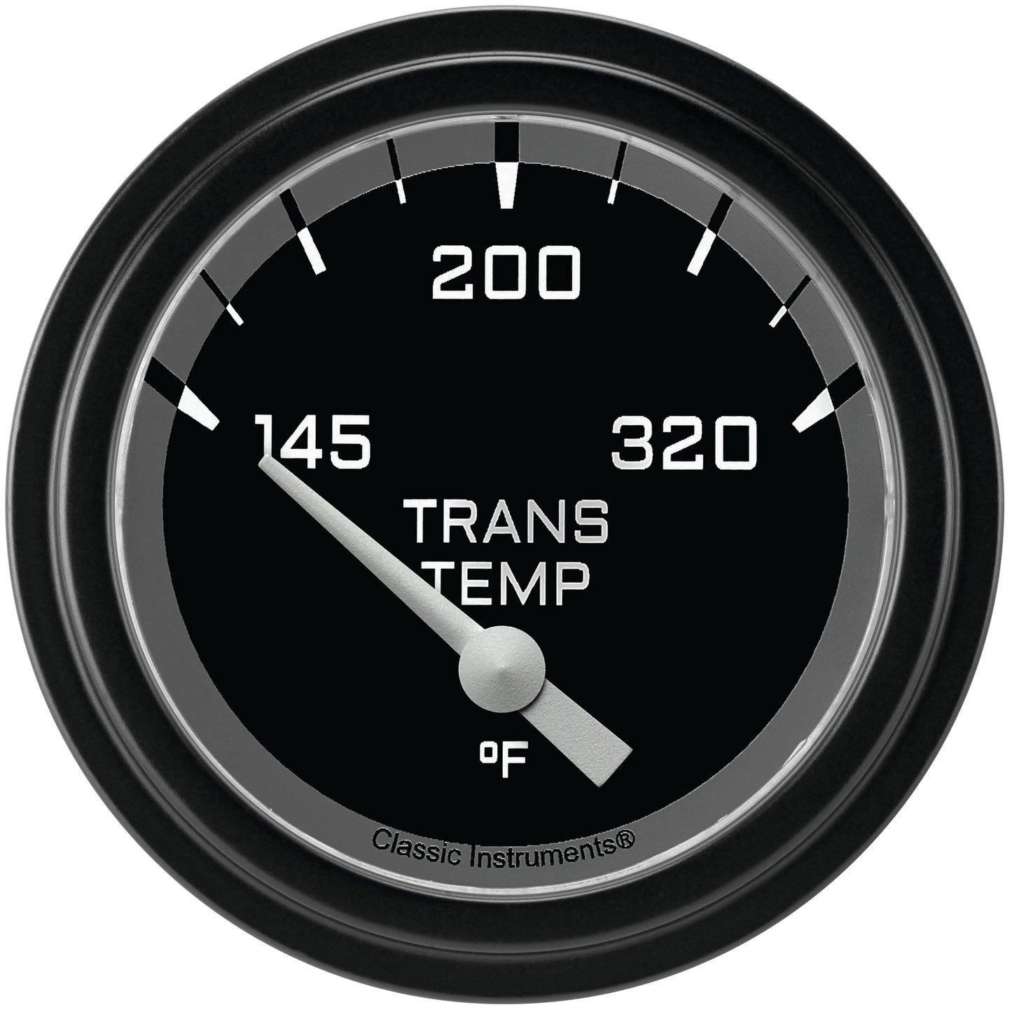 Classic Instruments AX227GBLF Autocross Grey w/ Black Bezel 2 5/8" Trans Temp