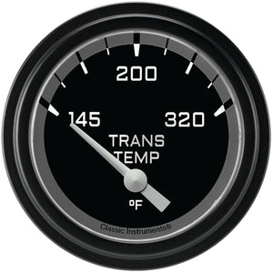 Classic Instruments AX227GBLF Autocross Grey w/ Black Bezel 2 5/8" Trans Temp