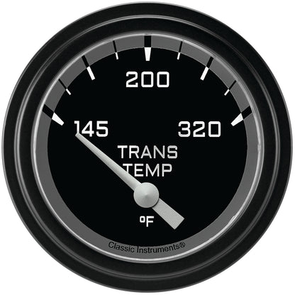 Classic Instruments AX227GBLF Autocross Grey w/ Black Bezel 2 5/8" Trans Temp