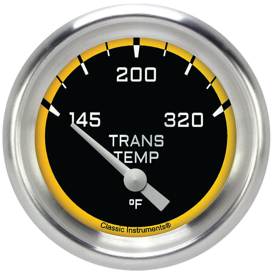 Classic Instruments AX227YAPF Autocross Yellow w/ Aluminum Performance Bezel