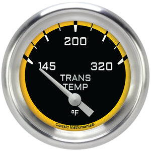 Classic Instruments AX227YAPF Autocross Yellow w/ Aluminum Performance Bezel