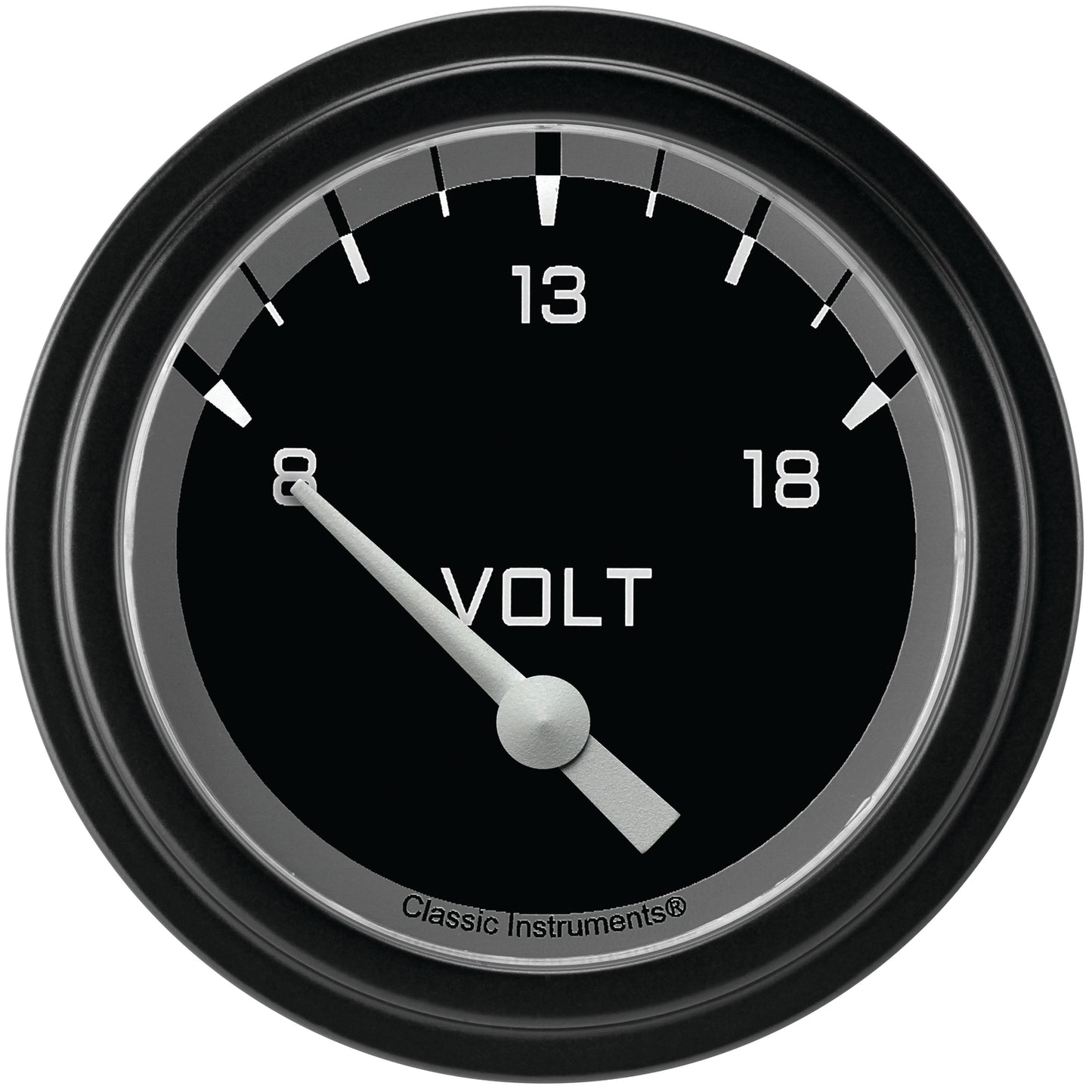 Classic Instruments AX230GBLF Autocross Grey w/ Black Bezel 2 5/8" Volt, Shor