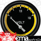 Classic Instruments AX230YBLF Autocross Yellow w/ Black Bezel 2 5/8" Volt, Sh