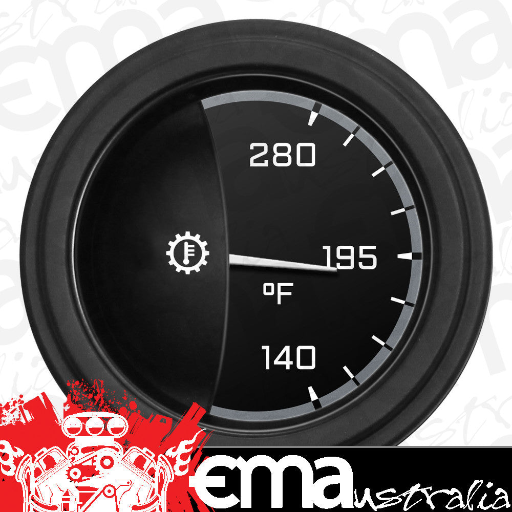 Classic Instruments AX27GBLF Autocross Grey - Transmission Temp Gauge 2-1/6"