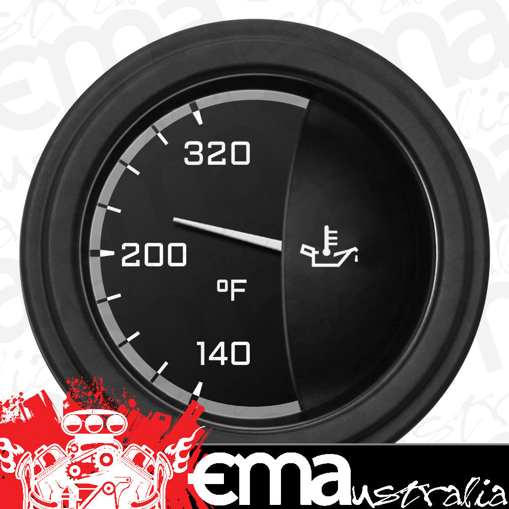 Classic Instruments AX28GBLF Autocross Grey - Oil Temp Gauge 2-1/6"