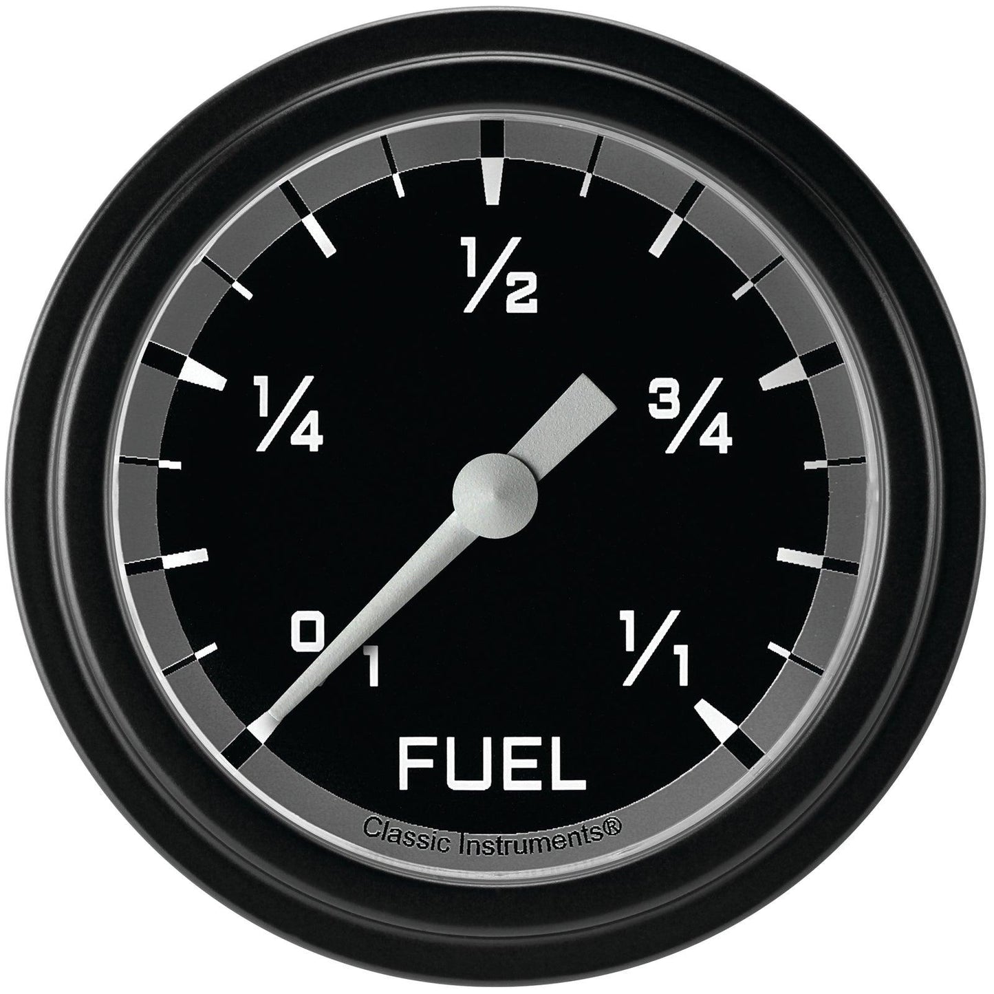 Classic Instruments AX309GBLF Autocross Gray 2 5/8" Fuel Gauge
