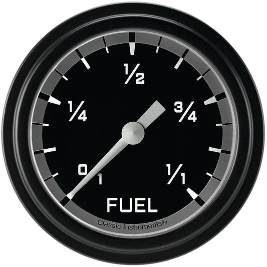 Classic Instruments AX309GBLF Autocross Gray 2 5/8" Fuel Gauge