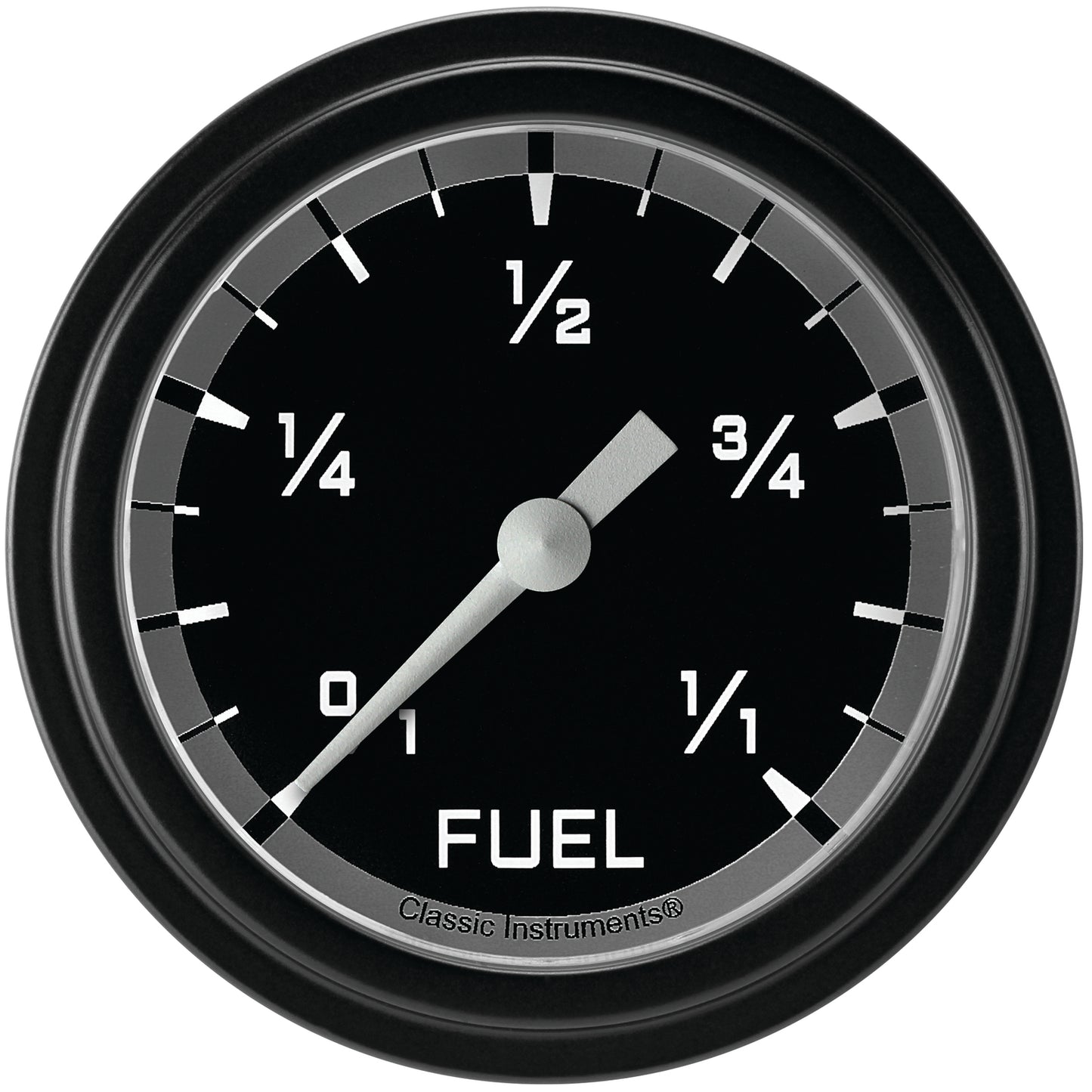 Classic Instruments AX309GBLF Autocross Gray 2 5/8" Fuel Gauge