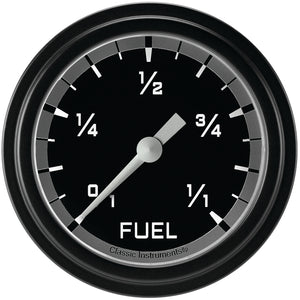 Classic Instruments AX309GBLF Autocross Gray 2 5/8" Fuel Gauge