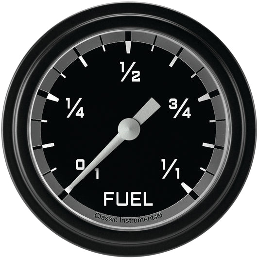 Classic Instruments AX309GBLF Autocross Gray 2 5/8" Fuel Gauge