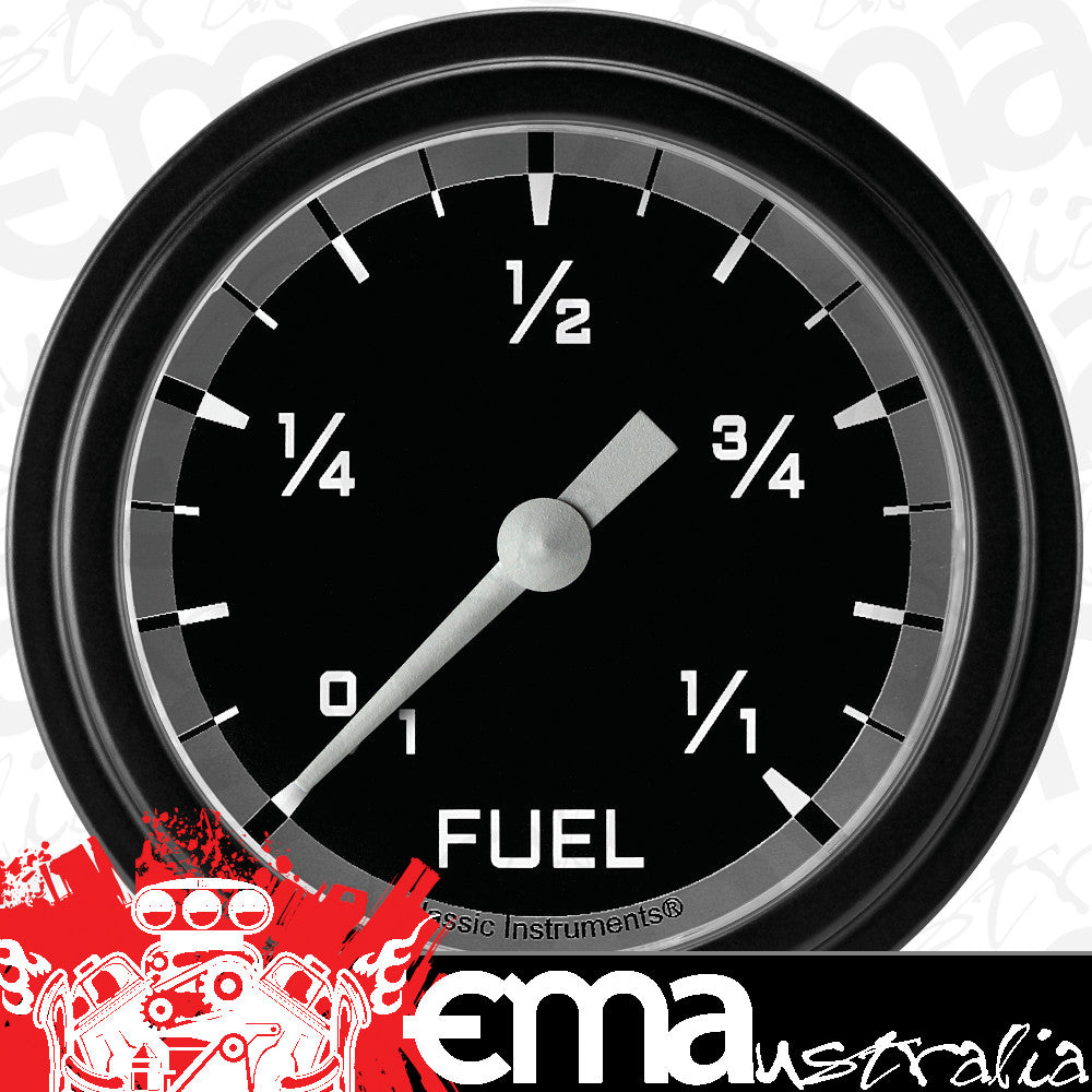 Classic Instruments AX309GBLF Autocross Gray 2 5/8" Fuel Gauge