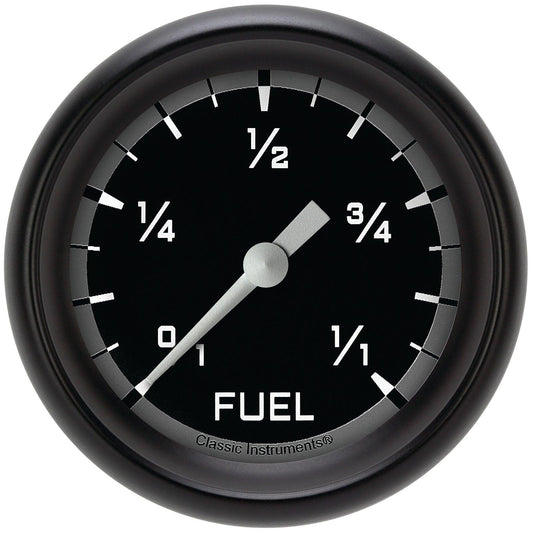 Classic Instruments AX309GBPF Autocross Gray 2 5/8" Fuel Gauge