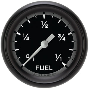 Classic Instruments AX309GBPF Autocross Gray 2 5/8" Fuel Gauge
