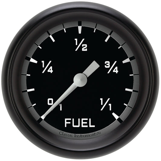 Classic Instruments AX309GBPF Autocross Gray 2 5/8" Fuel Gauge