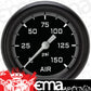 Classic Instruments AX318GBPF Autocross Gray 2 5/8" Air Pressure Gauge