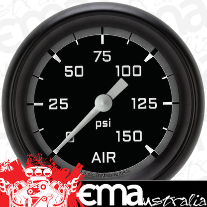Classic Instruments AX318GBPF Autocross Gray 2 5/8" Air Pressure Gauge