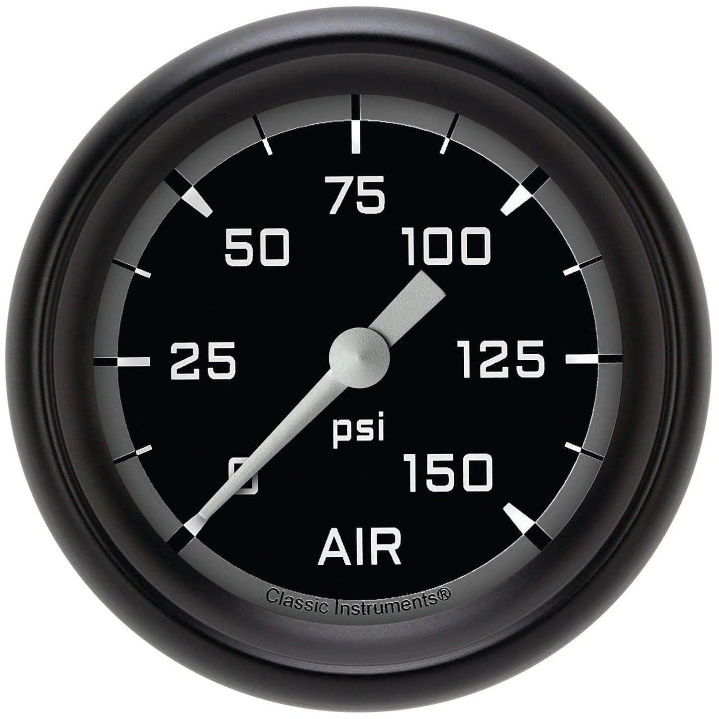 Classic Instruments AX318GBPF Autocross Gray 2 5/8" Air Pressure Gauge