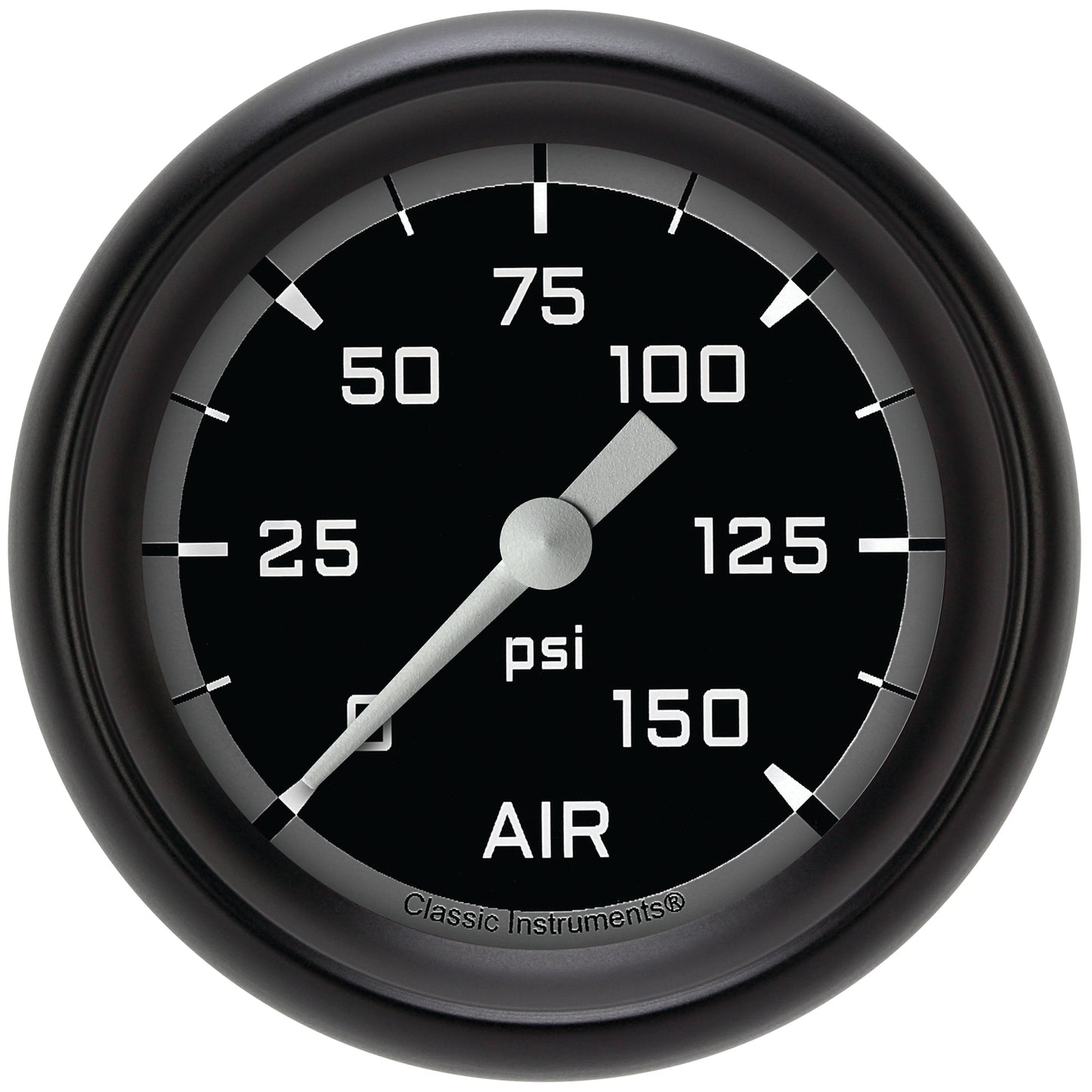 Classic Instruments AX318GBPF Autocross Gray 2 5/8" Air Pressure Gauge