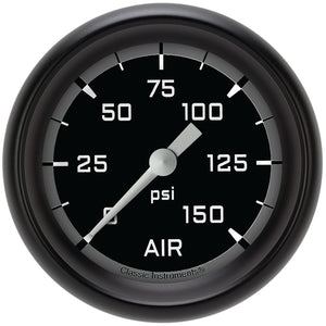 Classic Instruments AX318GBPF Autocross Gray 2 5/8" Air Pressure Gauge