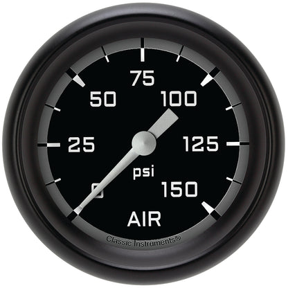 Classic Instruments AX318GBPF Autocross Gray 2 5/8" Air Pressure Gauge