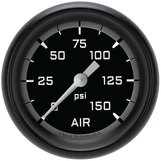 Classic Instruments AX318GBPF Autocross Gray 2 5/8" Air Pressure Gauge